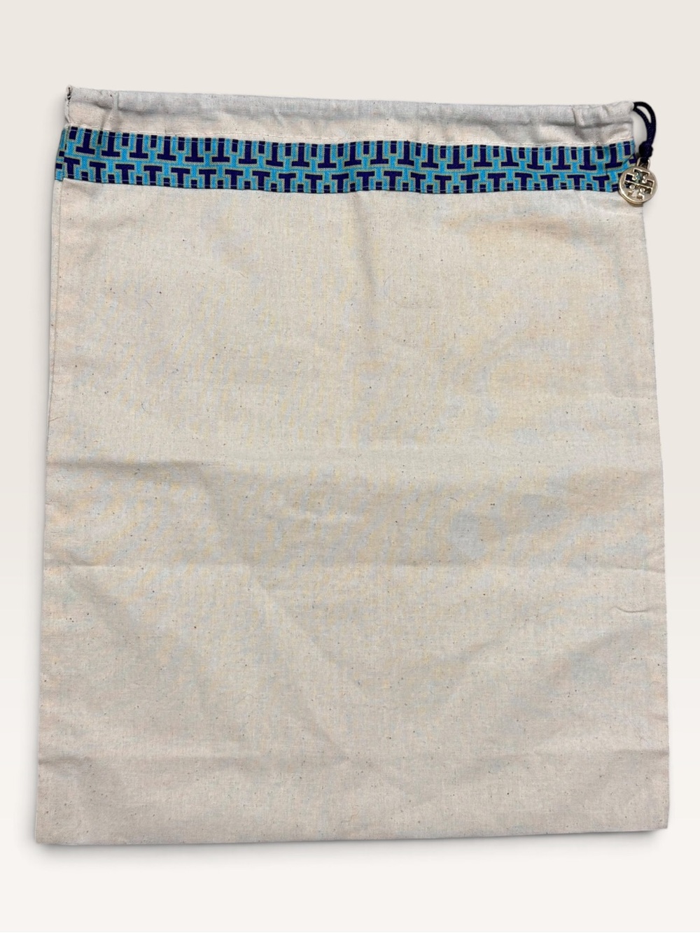 TORI BURCH Drawstring Dust Bag 12.5” w x 15”  t EUC